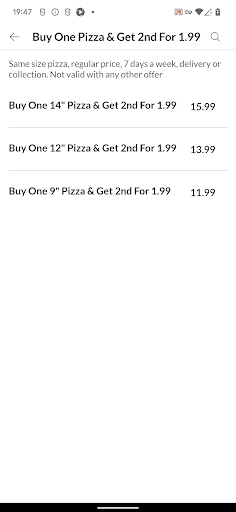 Pizza Peppinos Screen 3