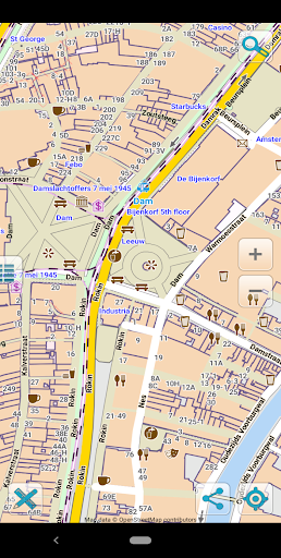 Android application Map of Amsterdam offline screenshort