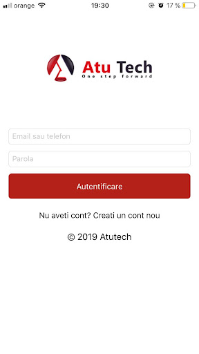 Android application Atu Tech – Parteneri screenshort