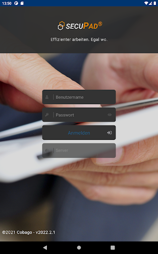 Android application SECUPAD screenshort