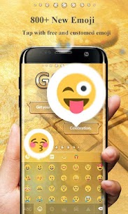 Gold Pro GO Keyboard Theme For PC installation