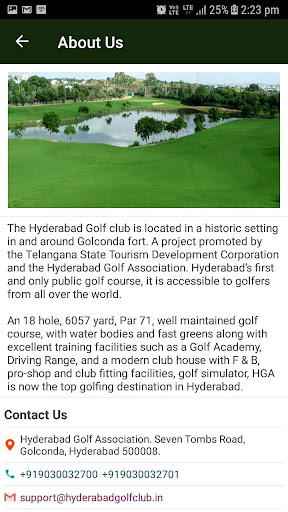 Hyderabad Golf Association Screen 2