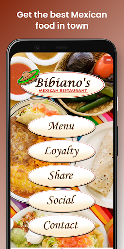 Android application Bibiano's Mexican Retsaurant screenshort