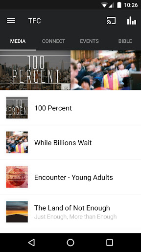 Android application Freedom Center Church screenshort