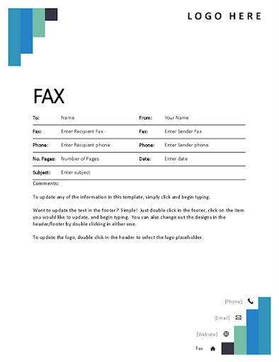 Fax Template Cover Sheet Screen 3