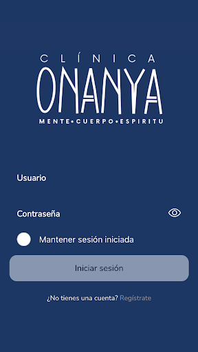 Android application Clínica Onanya screenshort