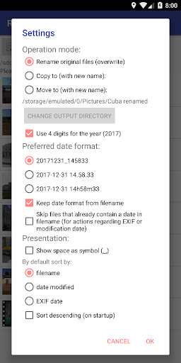Rename Photos and Videos Screen 3