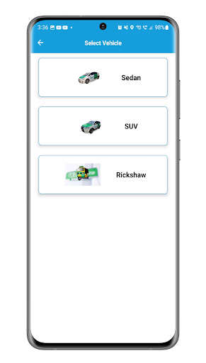 Eazy Taxi Customer Screenshot