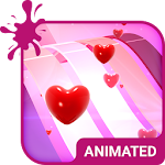 Cover Image of Download Love Wave Animated Keyboard +  APK