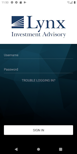 Android application Lynx Investment Advisory screenshort