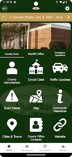 Android application Panola County Mississippi screenshort