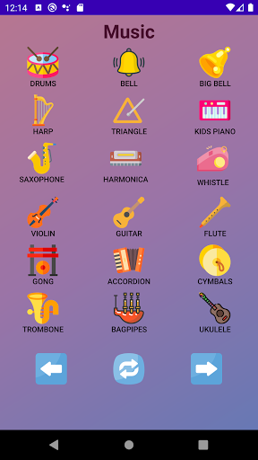 Animal sounds, music buttons Screen 3