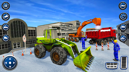 Offroad Snow Excavator Sim 3D