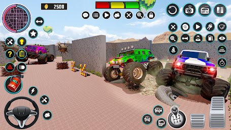 Monster Truck Maze Puzzle Game