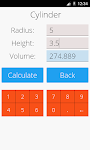 screenshot of Area and Volume Calculator