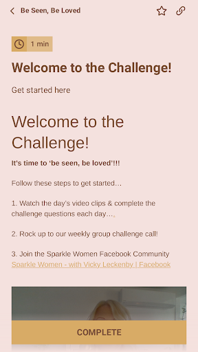 MySparkleSpace Screen 2