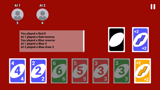 Uno Wild Card Game 4 Colors