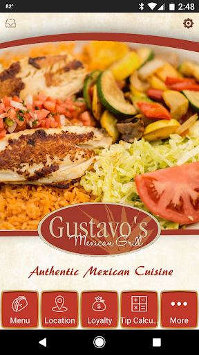 Android application Gustavo's Mexican Grill screenshort