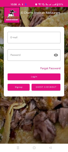 Android application El Charro Mexican Restaurant screenshort