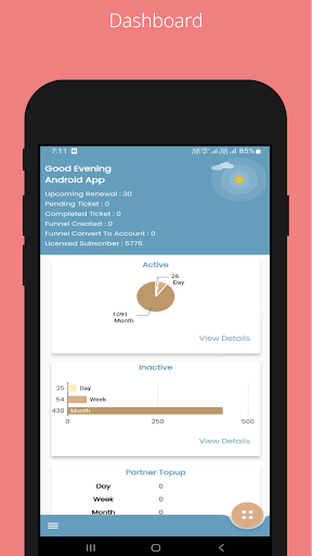 Satellite Netcom Staff APP Screen 2