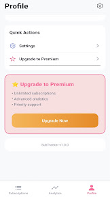 SubsTracker+ screenshot
