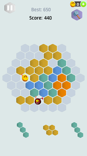 Android application hexa block puzzle -three modes screenshort