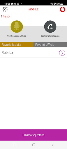 Android application Vodafone Interno Mobile screenshort
