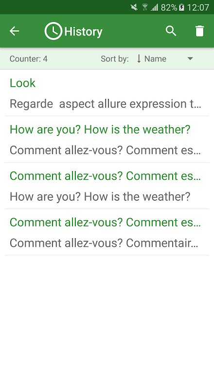 French - English Translator Screen 2