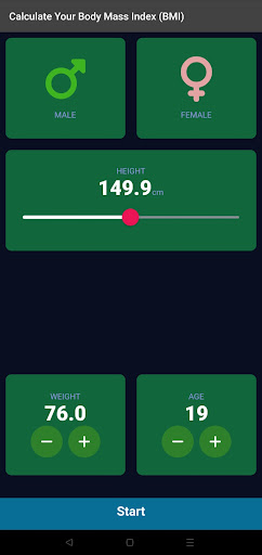 Your Body Mass Index (BMI) Screen 2