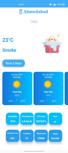 WeatherApp Screen 3