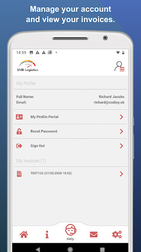 SNB Logistics Screen 2