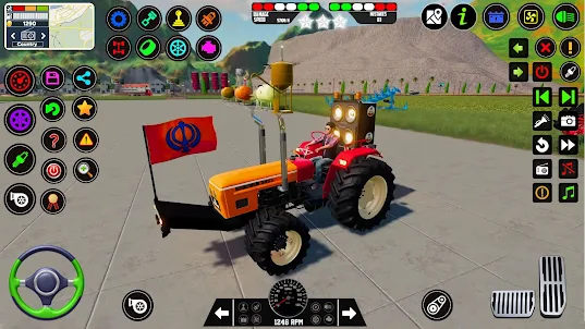 Indian Tractor Farmer Games 3D