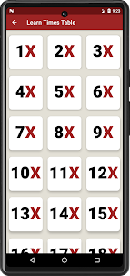 Multiplication Times Table