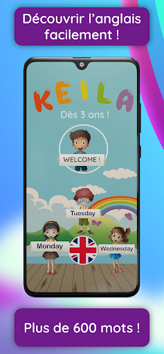 Android application KEILA, easy english for kids screenshort