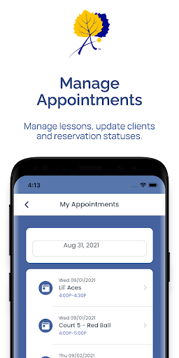 Android application Aspen Racquet Club screenshort