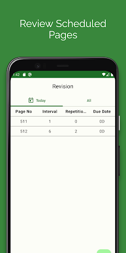Android application Quran Hifz Revision screenshort