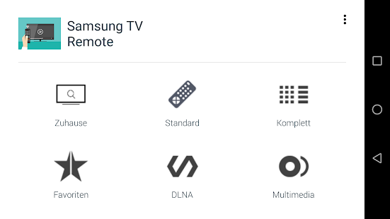 Fernbedienung Samsung TV Screenshot