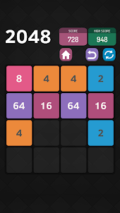 2048 number puzzle games