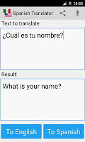 screenshot of Spanish English Translator Pro