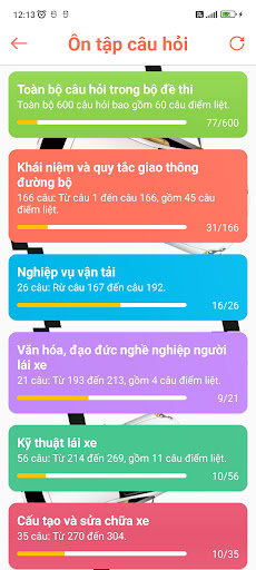 600 Câu GPLX Ô tô - Awabe Screen 3