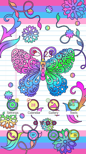 Android application Colorful Butterfly - Wallpaper screenshort