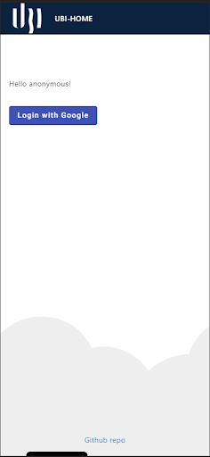 Android application UBI - Home screenshort