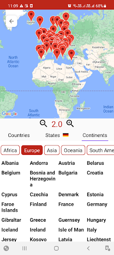 World Flags, maps, Countries Screen 3