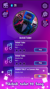 Skibidi Toilet Song Tiles Hop