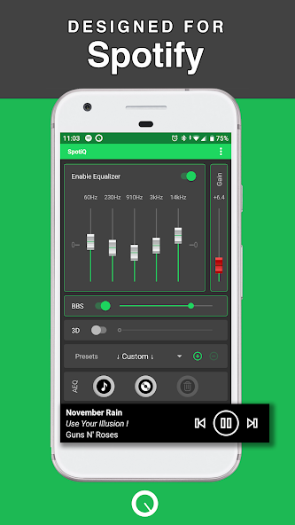 SpotiQ: Equalizer Bass Booster 12.4.0 APK + Mod (Unlocked / Premium) for Android