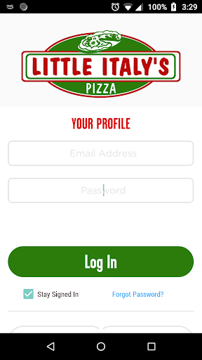 Screenshot of Little Italy’s Pizza