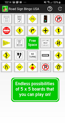 Road Sign Bingo USA (Local) Screen 3