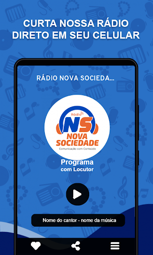 Android application Rádio Nova Sociedade screenshort