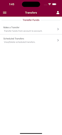 FNBJ Mobile Banking Screen 2
