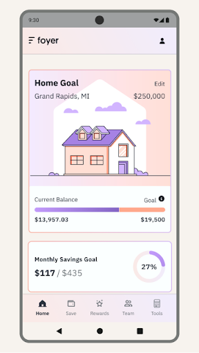 Android application Foyer Home Savings screenshort